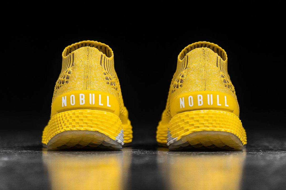 Nobull Knit Runner Women's Running Shoes Lemon | Australia (TQ8243)